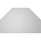 Ekena Millwork Octagonal Top Surface Mount PVC Gable Vent w/ 2"W x 2"P Brickmould Sill Frame, 42"W x 26"H GVPOT42X2603SN - alternate 2